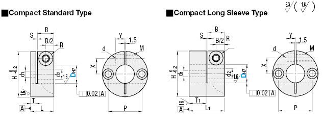Shaft Supports/Compact Type with Slit:Related Image