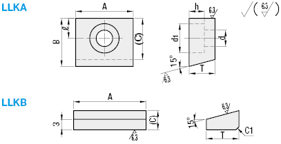 Linear Guide Lock Plates/Counterbored:Related Image