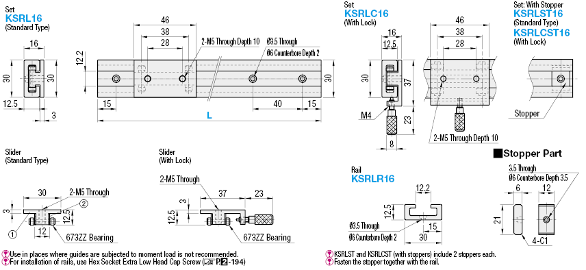 Simplified Slide Rails/Aluminum/With Ball Bearing:Related Image