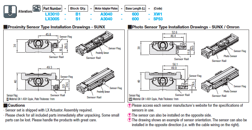 Single Axis Actuators LX30/Standard Type:Related Image