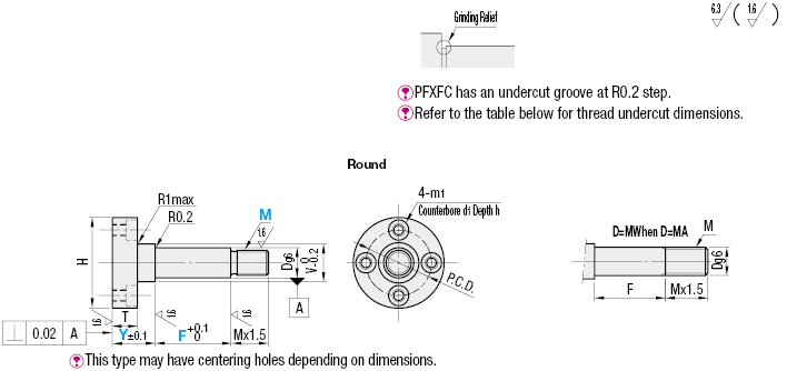 Cantilever Shafts/Flanged/w Threaded End:Related Image