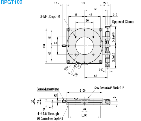 [Precision] Rotary/Cross Roller/Through Hole:Related Image