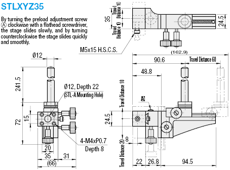 [Precision] Post Locating/3 Axis Slide Type with Shaft:Related Image