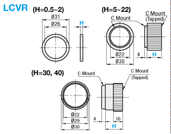 Close-Up Rings for CCTV Lenses:Related Image