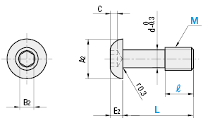 Button Head Cap Screw/Configurable Length:Related Image