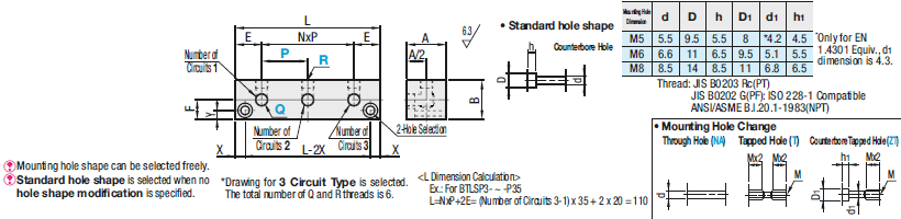 Terminal Blocks/Hydraulic/Outlets 2 Sides/No Inlets:Related Image