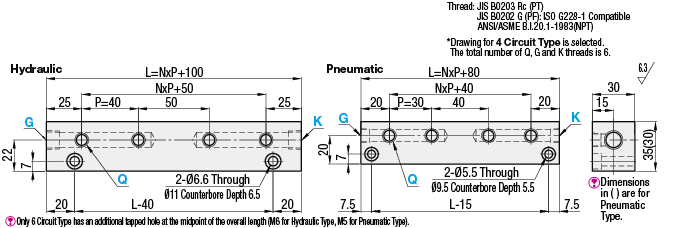 Manifold Hydraulic/Pneumatic/Two Circuit:Related Image