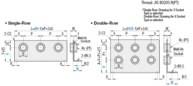 Manifold Items/Brackets with Tapped Socket Fittings:Related Image