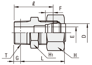 Bite Hydraulic Pipe Fittings/Connectors/Threaded:Related Image