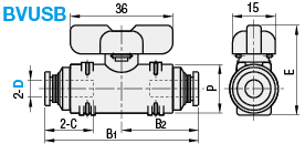 One-Touch Coupling Ball Valves/Union/Double Handle:Related Image