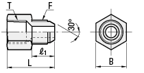 Hydraulic Fittings/Straight/Male/PT Tapped/PF Threaded:Related Image