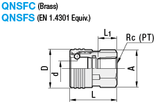 Quick Couplings/Socket/Tapped/No Valve:Related Image