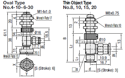 Vacuum Fittings/Oval/Thin Object/Spring Type/L-Shape:Related Image