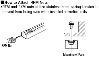 Nuts for Sensor Rails:Related Image
