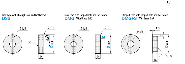Switch Flags/Setscrew/Flat with Tapped Hole:Related Image