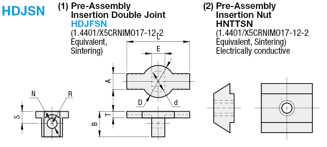 Blind Joint Parts - Tapping Joints:Related Image