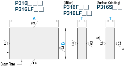 EN 1.4401 Equiv. Plates/3 Configurable Dimensions:Related Image