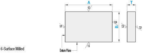Prehardened Steel Plates/Configurable A/B and T Dimensions:Related Image