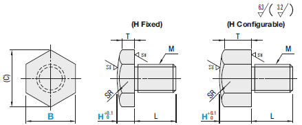 Stop Pins/Spherical Type/H Standard:Related Image