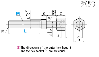 Adjusting Bolts/Hex Head with Hex Socket:Related Image