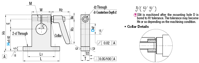 Shaft Supports/T-Shaped with Clamp Lever:Related Image