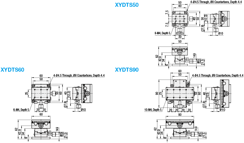 [Standard] XY-Axis/Dovetail/Rack&Pinion/Rectangle:Related Image