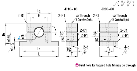 Shaft Supports/T-Shape/Cast/Split:Related Image