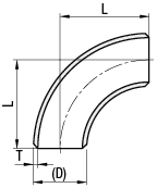 Butt-Weld Pipe Fittings/90 Deg. Elbow/Long:Related Image