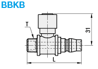 Compact Ball Valves/Brass/Knurled/PT Threaded/Coupler Socket:Related Image