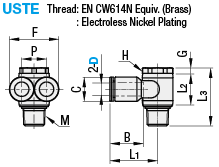 One-Touch Couplings/2 Turn Elbow:Related Image