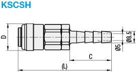 Air Couplers/Lightweight/Socket/Tube Connector:Related Image