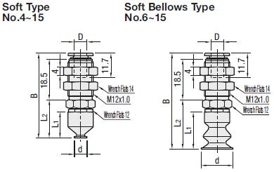Vacuum Fittings/Soft/Soft Bellows/Fixed/K-Shape:Related Image