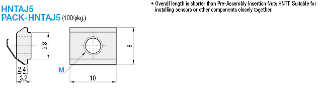 5 Series/Post-Assembly Insertion Short Nuts:Related Image