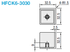 6 Series/Three-Sided Extrusion End Caps for Corners:Related Image