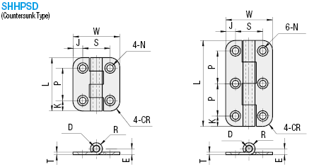 Steel Hinges with Round Hole:Related Image