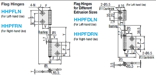 Flag Hinges:Related Image