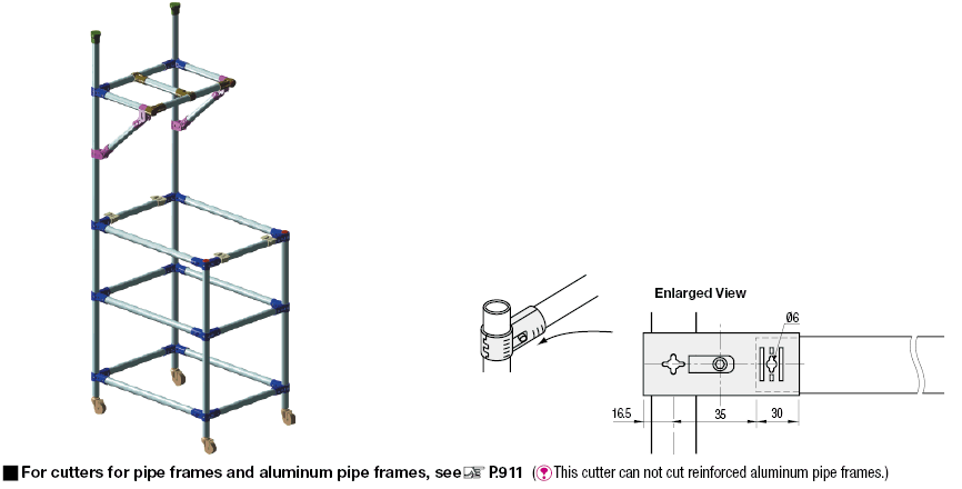 Aluminum Pipe Frames/Configurable Length:Related Image