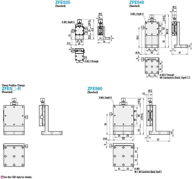 [Standard] Z-Axis/Dovetail/Feed Screw:Related Image