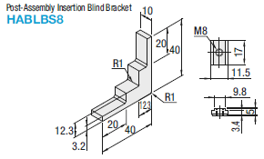 8 Series/Post-Assembly Insertion Blind Brackets:Related Image