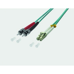 Fiber Optic Duplex Patch Cable LC / ST 50/125µ OM3 - aqua