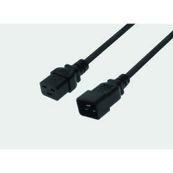 Power Cable C20 180° / C19 180° - black