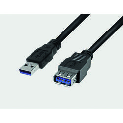 USB 3.0 Extension Cable A Plug / A Socket - black