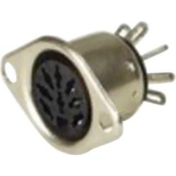 DIN connector Sleeve socket, straight pins