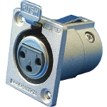 XLR Series Receptacle (Small Square Flange)