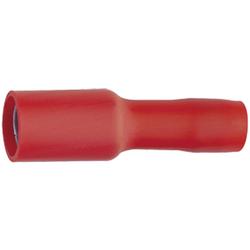 Bullet receptacle  0.50 mm² 1 mm² Pin diameter: 4 mm Insulated Red Klauke 9