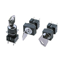 Key-Type Selector Switch (Detachable) (Cylindrical ø16) A165K