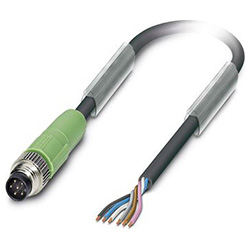 Sensor / actuator cable SAC-6P, Plug straight M8