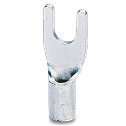 Fork-type cable lug, non-insulated, 0.5 - 1 mm²