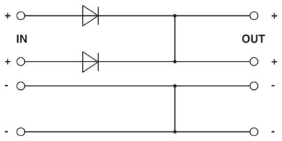 DIN rail diode module, QUINT4-DIODE