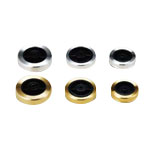 Screw-retained Rubber Feet with Aluminum Cover, TC series